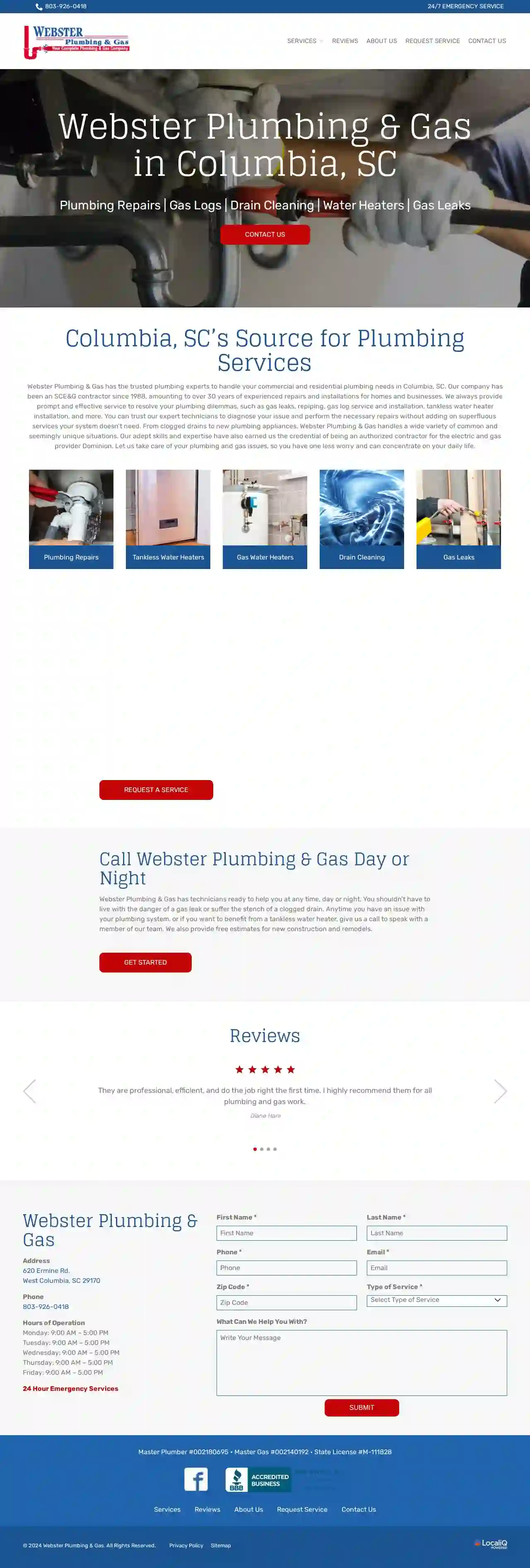 Webster Plumbing Gas