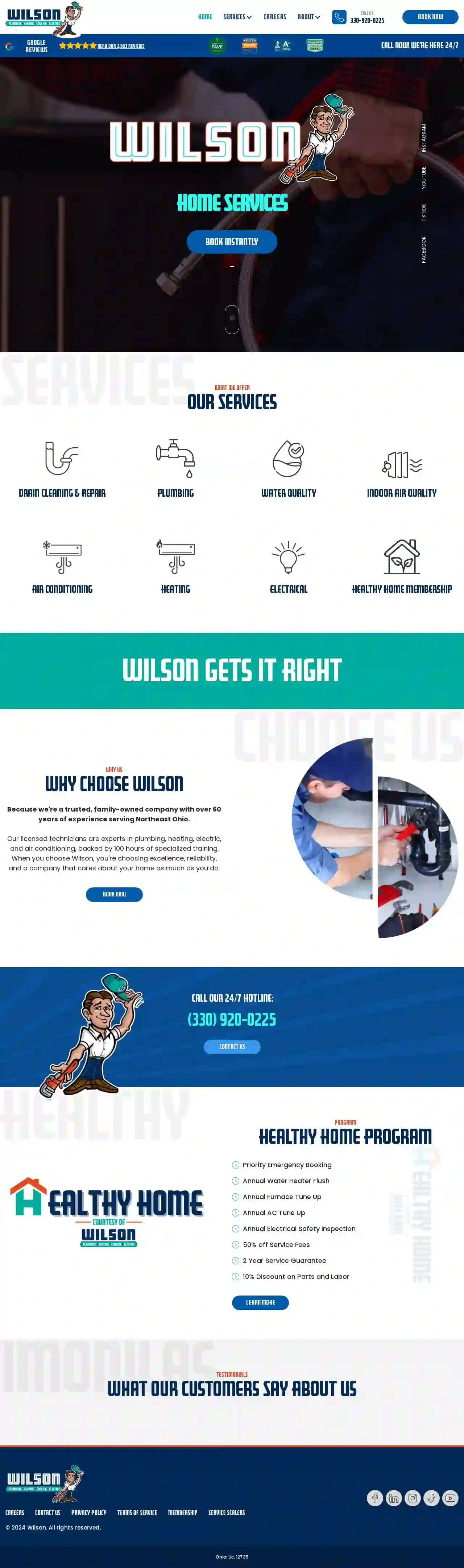 Wilson Plumbing, Heating, Cooling and Electric